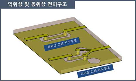 개발된 역위상 MSL-CPW-Slotline 전이구조 및 동위상 MSL-CPW 전이구조