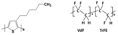 광활성-강유전성 고분자의 예 (P3HT, PVdF-TrFE)