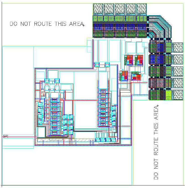 MPW를 위한 최종 layout 배치도