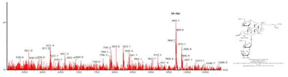 Ginsenoside Re LC/MS 분석 결과