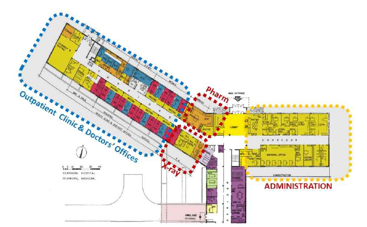 Dearborn Hospital Outpatient Department Proposal, 1940s