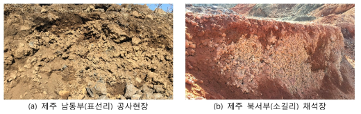 원위치시험이 수행된 현장의 클링커층