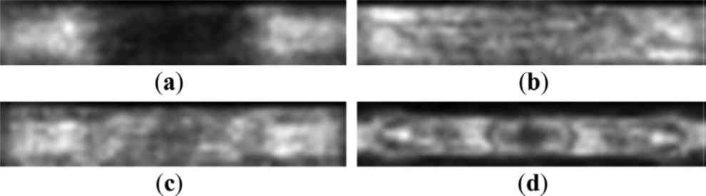 Similarity Map 결과 영상 (a) HKD, (b) KZT, (c) COP, (d) USD