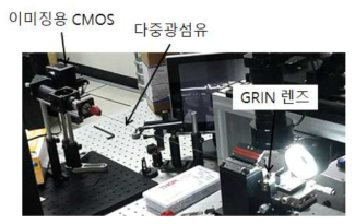 라만신호전송을 위한 다중광섬유 제작 셋업