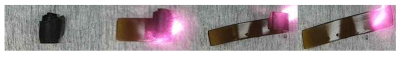 근적외선 레이저 조사에 따른 HBPU/Graphene 나노복합체의 광응답 작동 거동