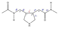 Chemical structure of the δ-amino acid [4-(aminomethyl) pyrrolidinylacetic acid: dApa] with a pyrrolidinyl group in backbone