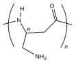 Chemical structure of nylon-3 polymers