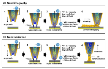 (특허 2건) 나노피펫이 혼용된 수정 진동자 원자 힘 현미경을 이용한 2D, 3D 나노 프린팅 장치 및 라만 분광 시스템