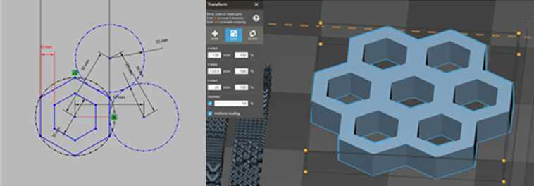 3D 프린팅용 소프트웨어 디자인엑스를 활용한 벌집구조 디자인
