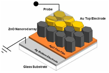 AgO/ZnO NR 소자 구조 모식도