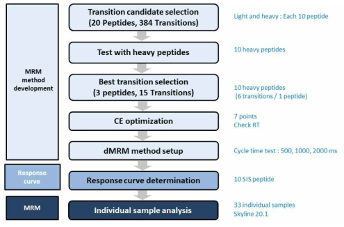 MRM 분석의 Workflow