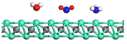 Adsorption of various molecules on electride layers