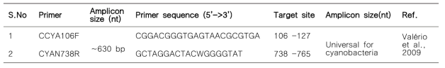 Oligonucleotide primers used for a polymerase chain reaction in this work