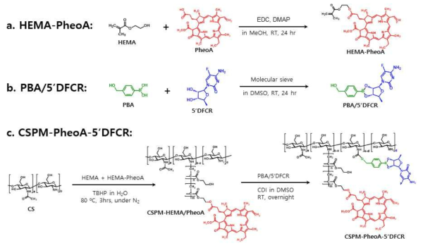 Synthesis of CSPM-PheoA-5’DFCR