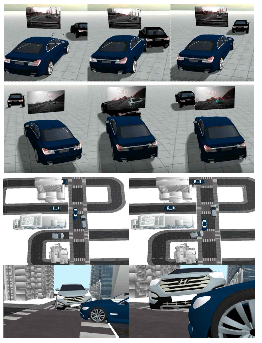 물리 기반 차량 주행 및 충돌 시뮬레이션 실험 결과