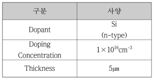 Ga2O3 에피웨이퍼의 설계 및 공정파라미터