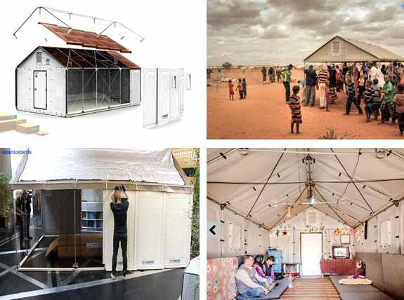 IKEA’s Modular Better Shelter Housing Unit is a solar-powered emergency home for refugees (출처 : https://inhabitat.com/)