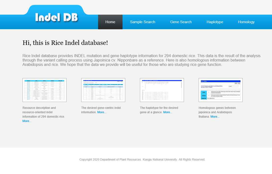 구현한 Indel Database