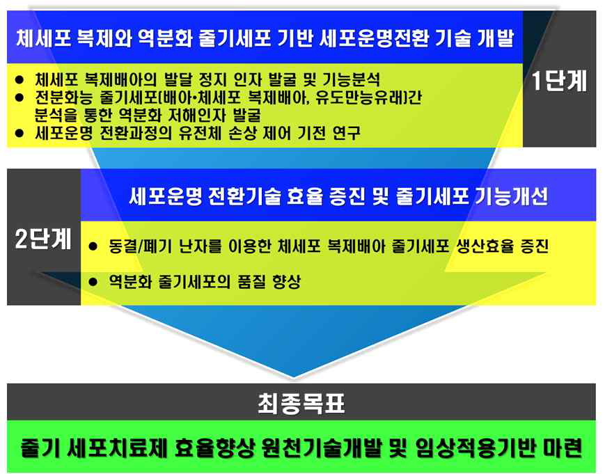 차세대 고효율 세포전환기술개발 연구 개념도