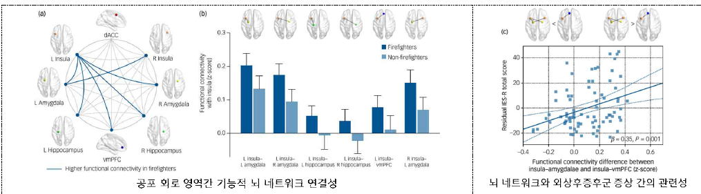 소방공무원에서 섬엽 중심의 뇌 기능적 연결성의 이상