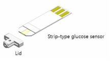 당뇨 진단 센서 구조 모식도