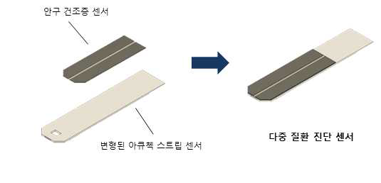 다중 질환 진단 센서 제작 모식도