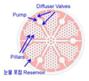 초기 눈물 포집 렌즈의 개념도