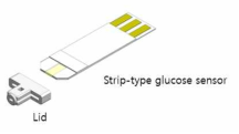 당뇨 진단 센서 구조 모식도