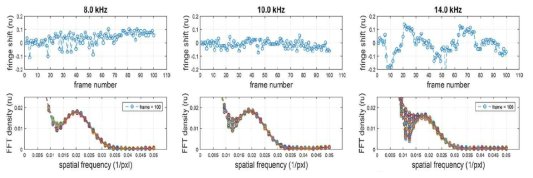 초기 위상의 변동 및 Carrier fringe method로 관찰 된 Fourier sepctrum의 변화