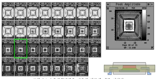초음파현미경을 이용한 반도체 내부 이미지