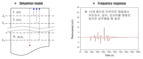 다층 매질 확장 시뮬레이션 모델과 그에 따른 주파수 응답