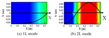 The fluctuation fields of 1L mode and 2L mode extracted by CDMD analysis