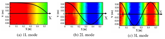 The fluctuation fields of 1L mode 2L mode and 3L mode were extracted by HDMD analysis