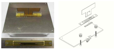 제작된 에너지 하베스팅용 전이중안테나 시제품