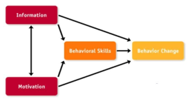 정보, 동기, 행동 기술(Information-Motivation-Behavioral skills, IMB, Fisher & Fisher, 1992)을 토대로 하는 연구의 개념적 기틀