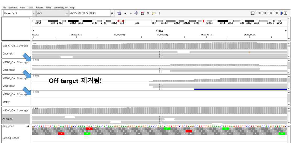 off-target 감소