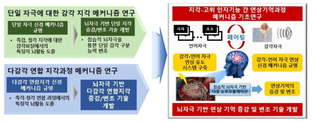 최종목표 달성을 위한 3세부의 전체 연구 추진체계