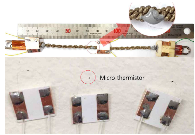 Micro thermistor가 부착된 TCA