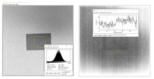 120Kvp/10mA(좌), Dark Image(우)