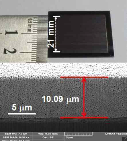 Aerojet/Screw dispensing 인쇄 공정으로 제작된 NiZn-ferrite 막의 Microstructure 및 Packing density측정을 위한 샘플