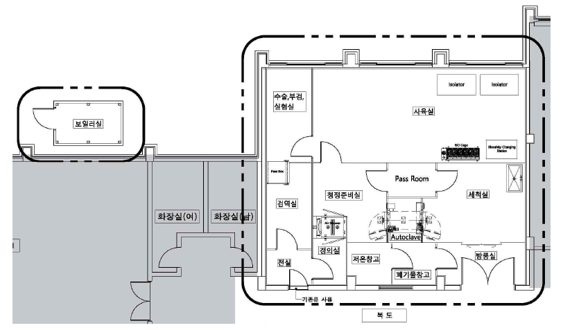 무균쥐 사육시설 도면