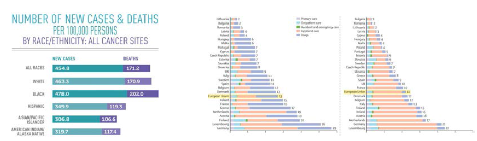 전 세계 인종/국가별 암 발생, 암관련 사망 및 사회 경제적 영향