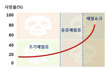 시기에 따른 패혈증 사망률