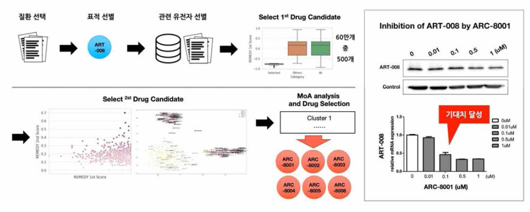 REMEDY를 이용한 위암 후보물질 탐색 방법 및 in-vitro 실험 결과