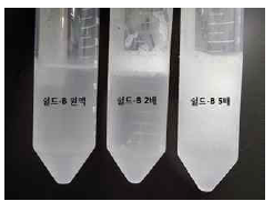 저온소독 후보제 SS-B1에 대한 –10℃, 24시간 동결시험