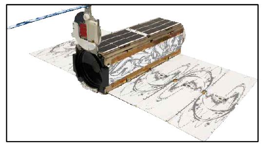 dove 위성의 외관 (크기: CubeSat 3U form actor 10 x 10 x 30 cm, 4kg)