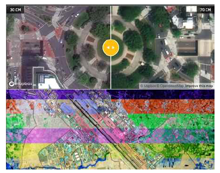 Digital Globe GBDX platform의 예시 이미지