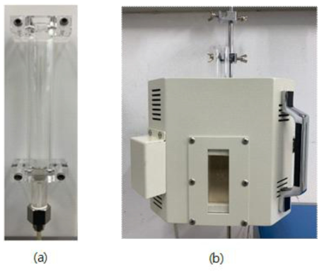 (a) 상온, (b) 고온 가시화 시험 장치