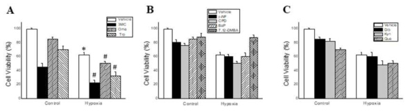 Effects of AHR ligands on hypoxia-induced cell death in human hepatocellular carcinoma cells