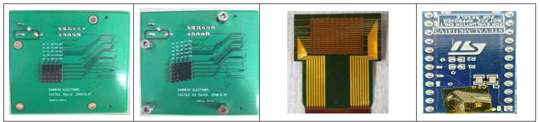 (a) PCB로 제작한 압력 센서 모듈 (b) Piezoresistive 압력 센서 (c) 온·습도 센서